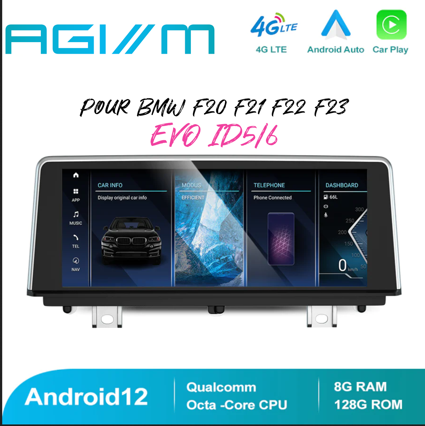  AGIMCODING | Ecran Android 12.0 (EVO F2x)